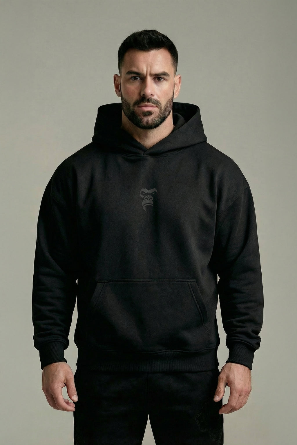BEAST MODE OVERSIZED BOXY FIT HOODIE NEGRO