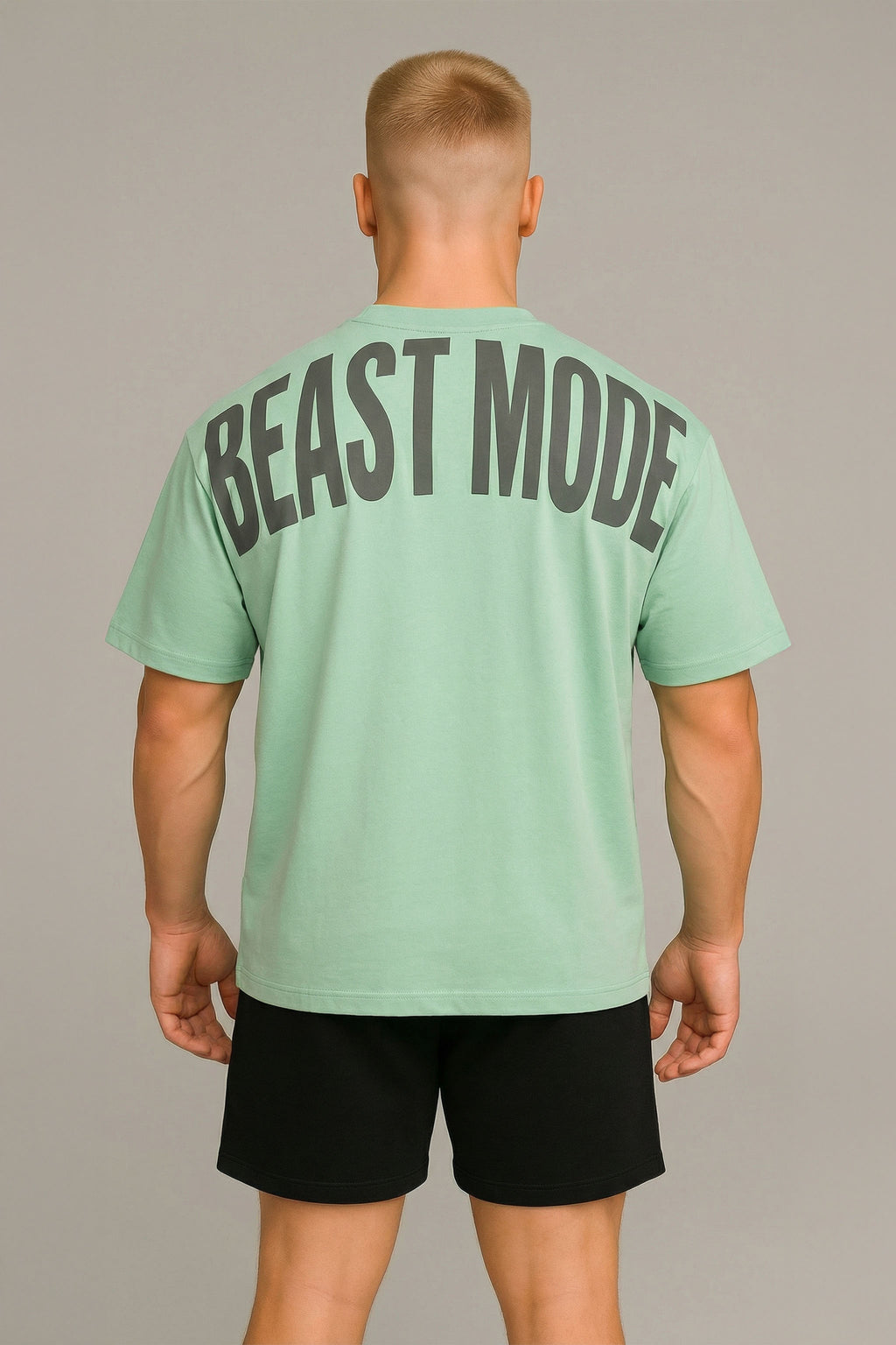 OVERSIZED BEAST MODE Verde menta BACK