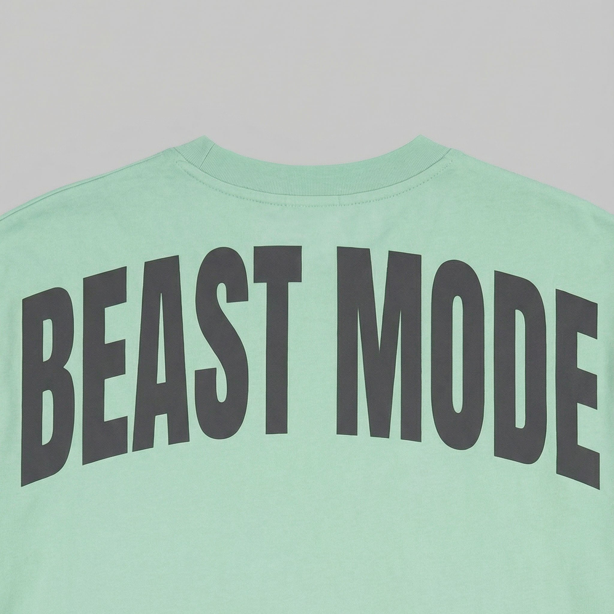 OVERSIZED BEAST MODE Verde menta back letters