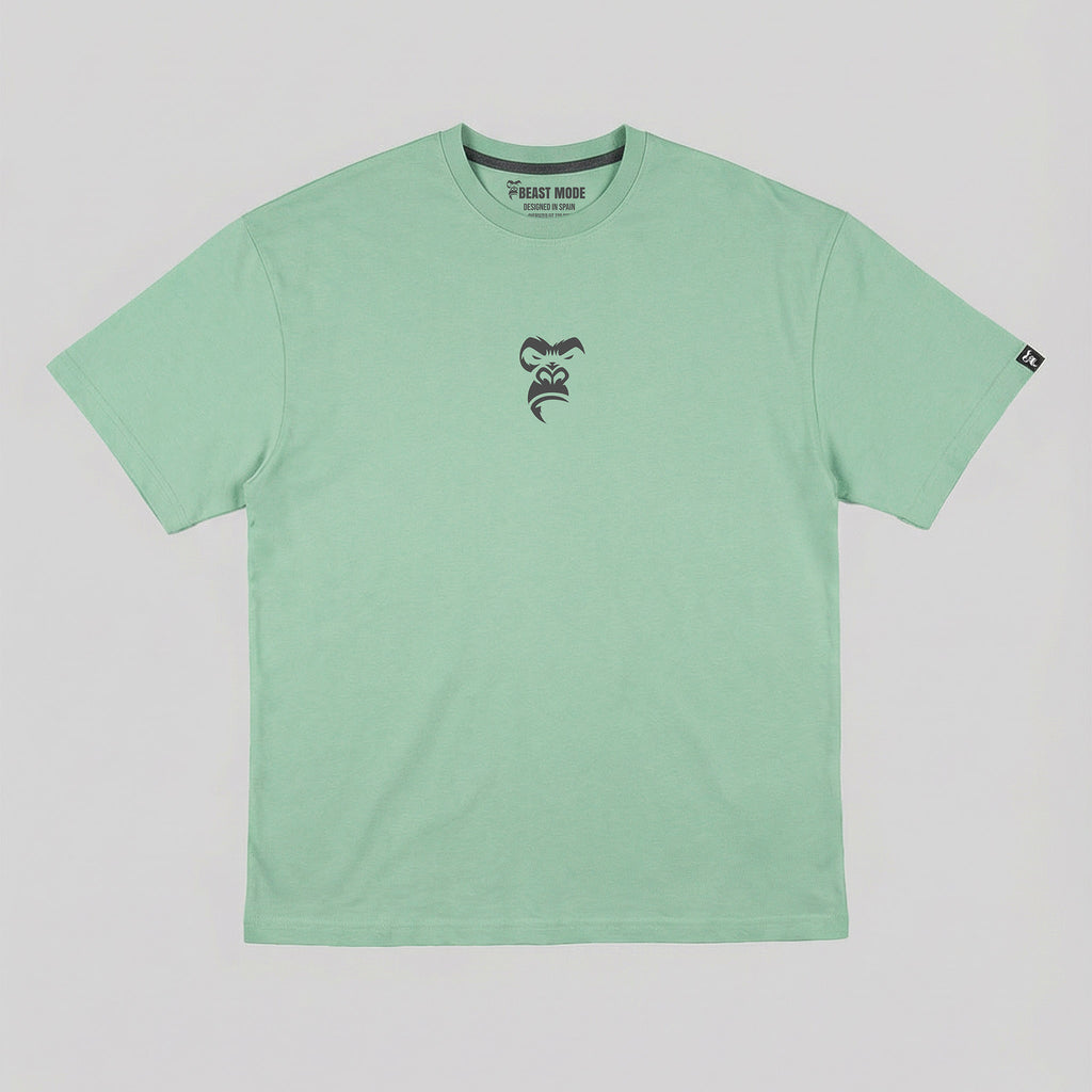OVERSIZED BEAST MODE Verde menta front close up