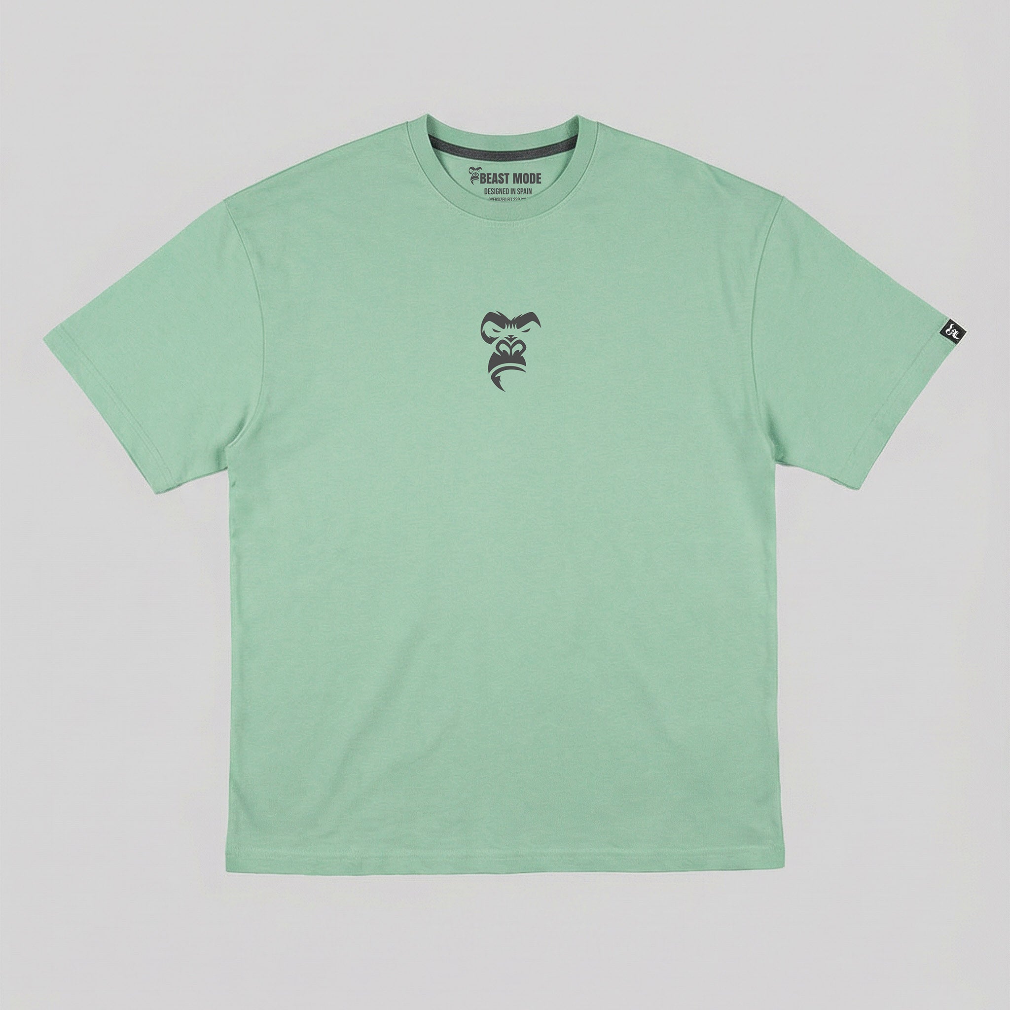 OVERSIZED BEAST MODE Verde menta front close up