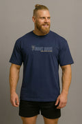 Oversized Dominance Unleashed Azul marino back