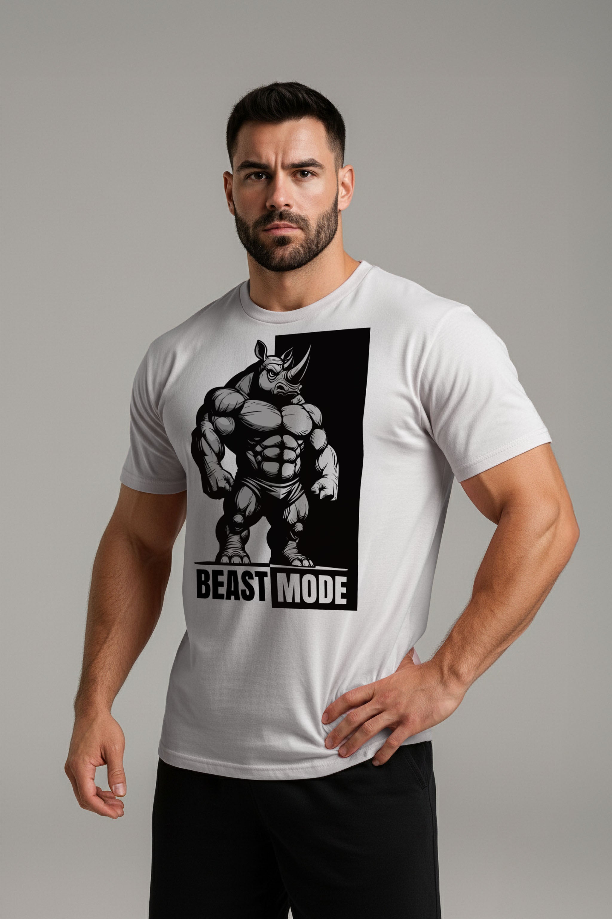 regular t shirt rhino Blanco